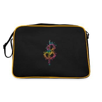 Flute player - Retro Bag - black/gold - Back