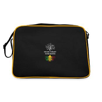 Mali N’oubliez jamais vos racines - Sac Retro - noir/or - Dos