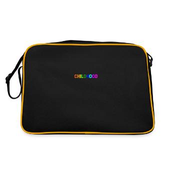 Childhood - Retro Tasche - Schwarz/Gold - Hinten