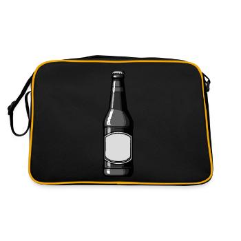 Bouteille de bière Bière - Sac Retro - noir/or - Dos