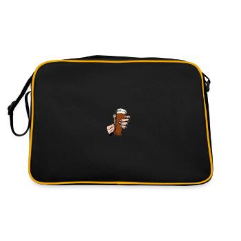 Craft Beer Hops Malt Brewer - Retro Bag - black/gold - Back