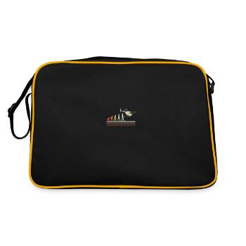 Hélicoptère Hélicoptère Pilote Heli - Sac Retro - noir/or - Dos