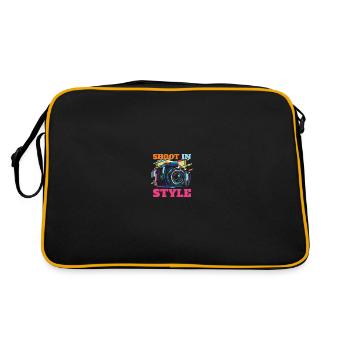 Photographe Photographie Appareil Photo - Sac Retro - noir/or - Dos