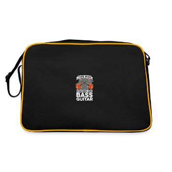 Basse Guitare Basse Guitare Basse Bassiste - Sac Retro - noir/or - Dos