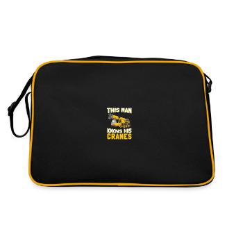 Crane Construction Crane Crane Operator Crane Operator - Retro Bag - black/gold - Back