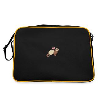 Ferret - Retro Bag - black/gold - Back