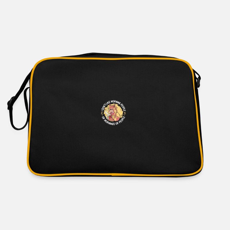 Alpaka - Retro Tasche - Schwarz/Gold