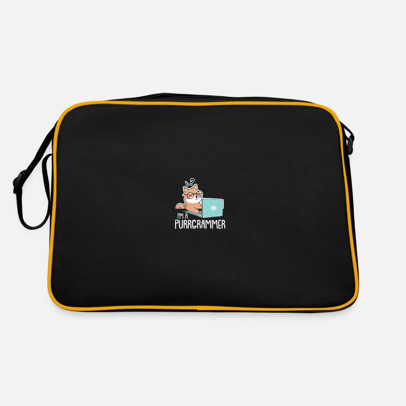 Programmierer Coder Software Entwickler Retro Tasche