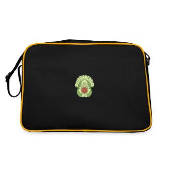 Buddha Buddhist Buddhism - Retro Bag - black/gold - Back