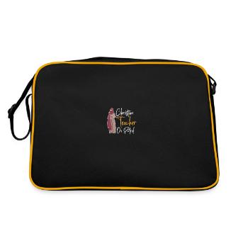 Teacher of Religion Religious Education - Retro Bag - black/gold - Back