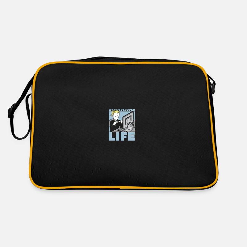 Web Entwickler Webdeveloper Web-Entwickler Retro Tasche