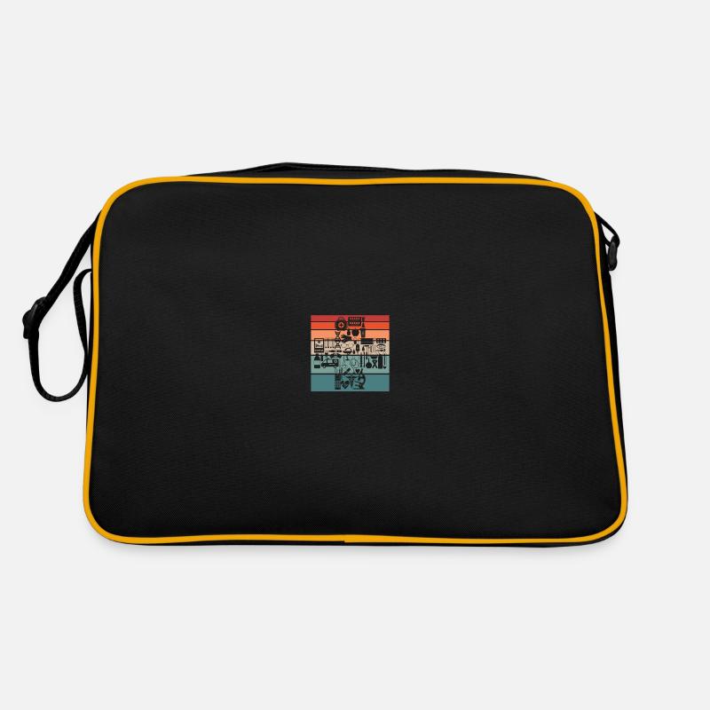 Krankenschwester - Retro Tasche - Schwarz/Gold