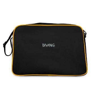 Turmspringen Turmspringer Personen - Retro Tasche - Schwarz/Gold - Hinten