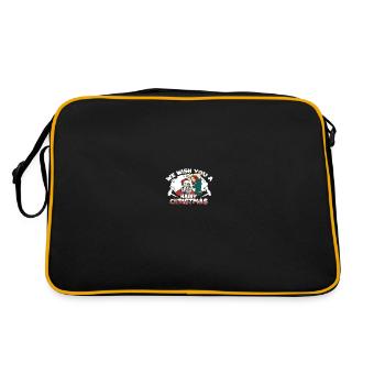 Friseur Hairstylist Friseur - Retro Tasche - Schwarz/Gold - Hinten