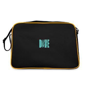 Turmspringen Turmspringer Tauchen - Retro Tasche - Schwarz/Gold - Hinten