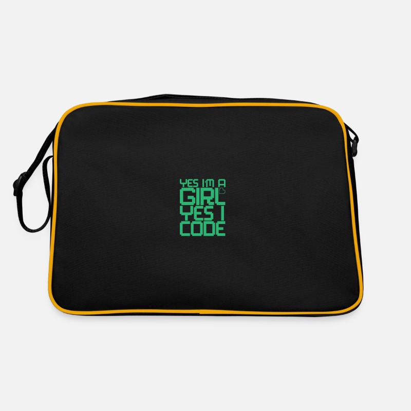 Developer Coder Programmer Girl Retro Bag