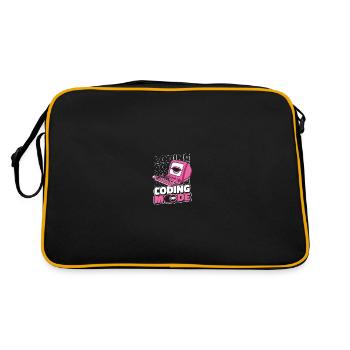 Developer Coder Programmer Mode On - Retro Bag - black/gold - Back
