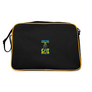 Dragster Drag Race Cat - Sac Retro - noir/or - Dos