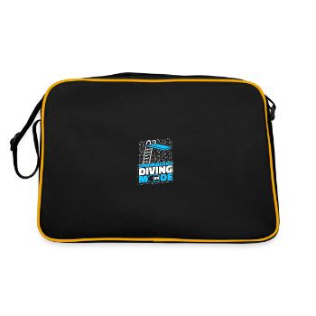 Turmspringen Turmspringer Modus - Retro Tasche - Schwarz/Gold - Hinten