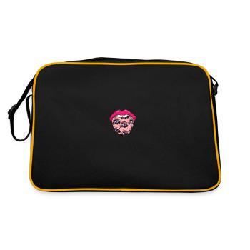 Languette de quad - Sac Retro - noir/or - Dos
