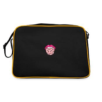Bacon Langue de bacon - Sac Retro - noir/or - Dos