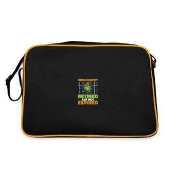 Geography Retired geographer - Retro Bag - black/gold - Back