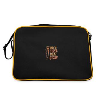 Ingénieur né pour devenir ingénieur des mines - Sac Retro - noir/or - Dos