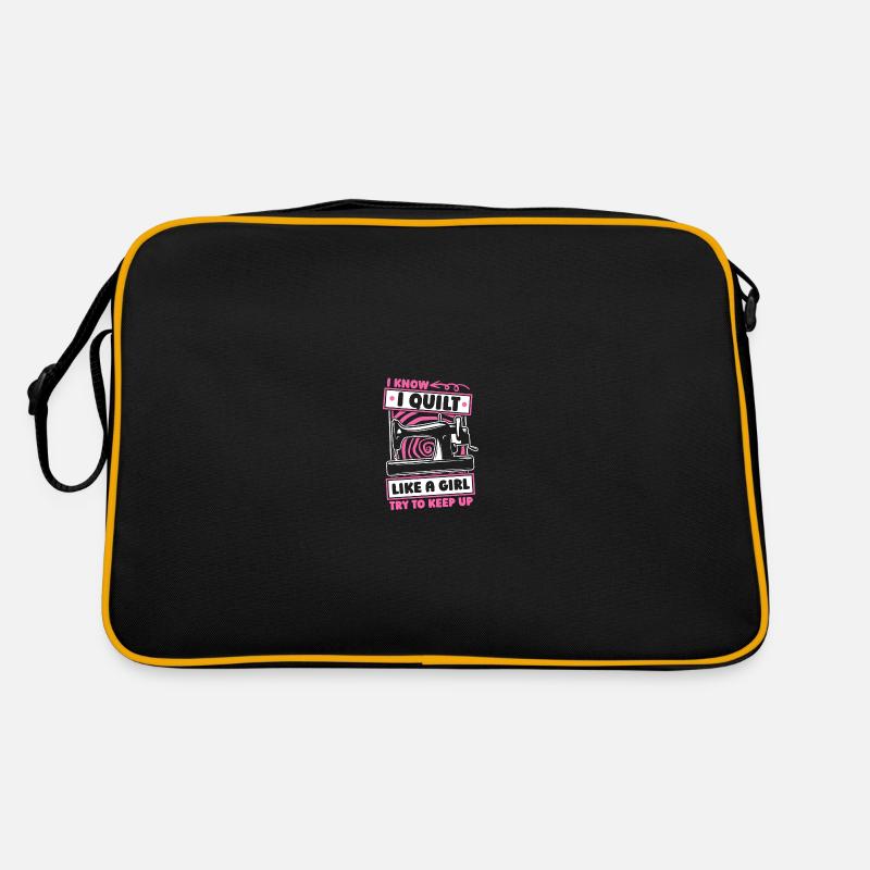 Quilting Mädchen Retro Tasche