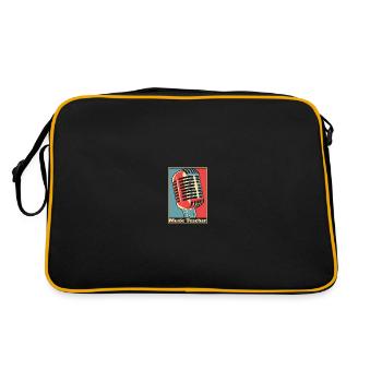 Professeur de musique Professeur de musique Affiche - Sac Retro - noir/or - Dos