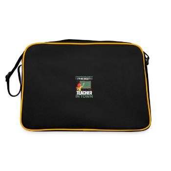 Teacher Pedagogue Best - Retro Bag - black/gold - Back