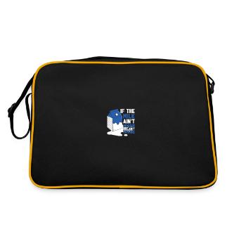 Cow Milk Funny Milk Truck - Retro Bag - black/gold - Back