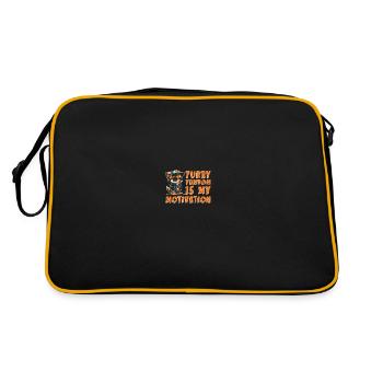 Furry Fandom Fursuits Cute - Retro Bag - black/gold - Back