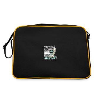 Faire du karting, karting, karting - Sac Retro - noir/or - Dos
