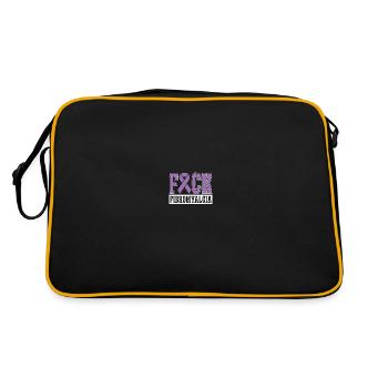 Fibromyalgia Rheumatism - Retro Bag - black/gold - Back