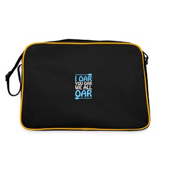 Rafting Fun White Water Rafting - Retro Bag - black/gold - Back