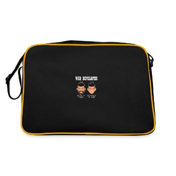 Web Developer Web Developer Funny - Retro Bag - black/gold - Back