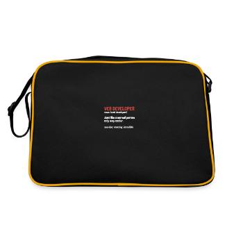 Web Developer Web Developer Definition - Retro Bag - black/gold - Back