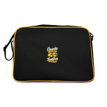 Paire de fanfares de train de fans - Sac Retro - noir/or - Dos