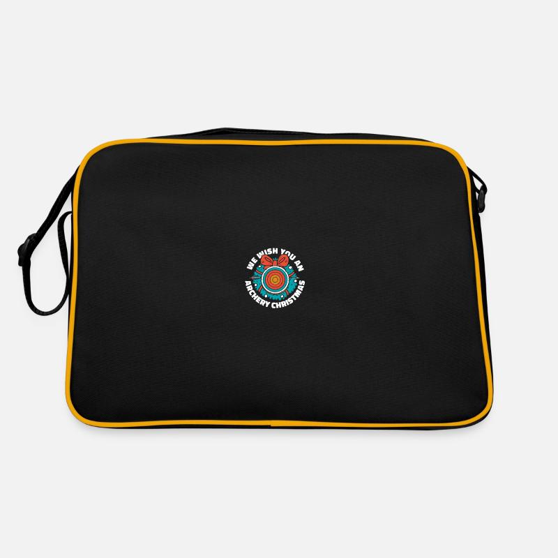 Bogenschießen Bogensport Bogenschütze - Retro Tasche - Schwarz/Gold
