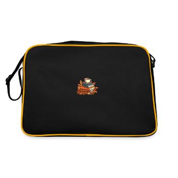 Book Bookworm Bookworm Coffee - Retro Bag - black/gold - Back