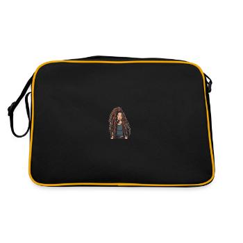 Rasta Hair Dreadlocks Dreads - Retro Bag - black/gold - Back