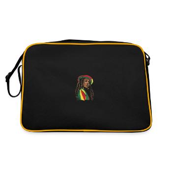 Rasta Hair Dreadlocks Dreads - Retro Bag - black/gold - Back
