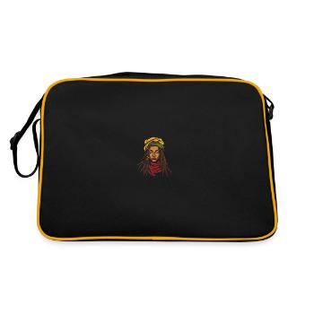 Rasta Hair Dreadlocks Dreads - Retro Bag - black/gold - Back