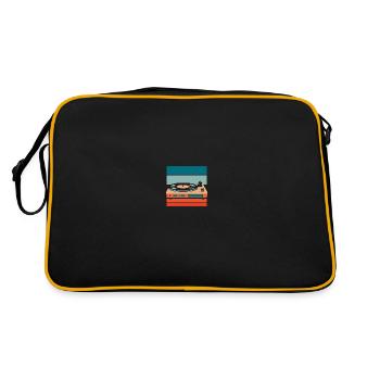 Collectionneur de disques vinyles - Sac Retro - noir/or - Dos