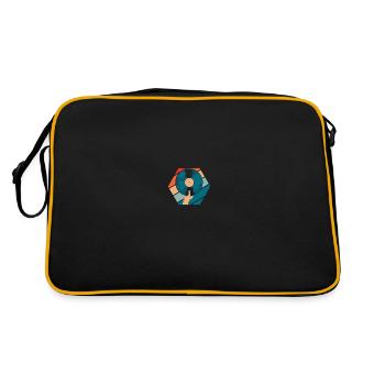 Collectionneur de disques vinyles - Sac Retro - noir/or - Dos