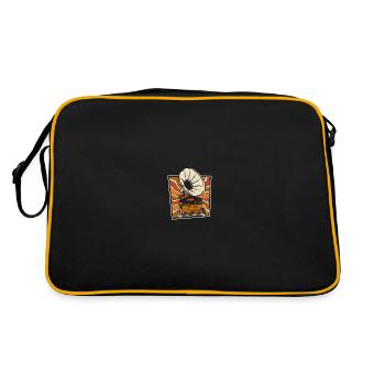 Collectionneur de disques vinyles - Sac Retro - noir/or - Dos