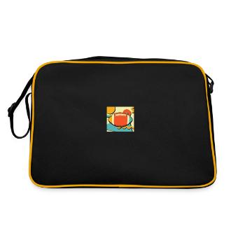 American football - Retro Bag - black/gold - Back