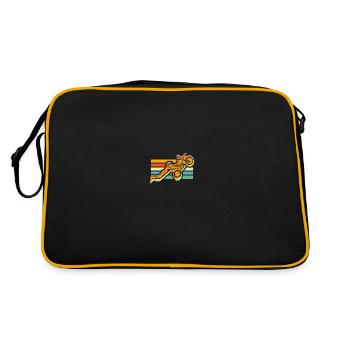 Mx Motocross Dirt Bike - Sac Retro - noir/or - Dos