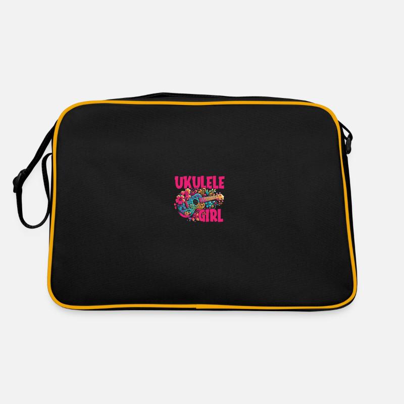 Ukulélé Ukulélé Fille - Sac Retro - noir/or