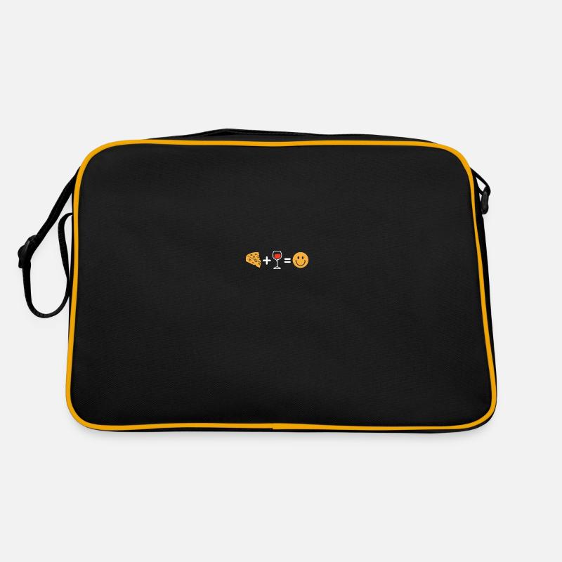 Käse Käser - Retro Tasche - Schwarz/Gold